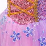 Rapunzel jurk + tiara + haarband + handschoenen + sieradenset