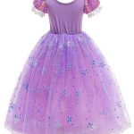 Rapunzel jurk + tiara + haarband + handschoenen + sieradenset