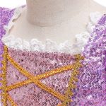 Rapunzel jurk + tiara + haarband + handschoenen + sieradenset