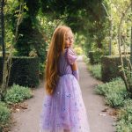 Rapunzel jurk + tiara + haarband + handschoenen + sieradenset