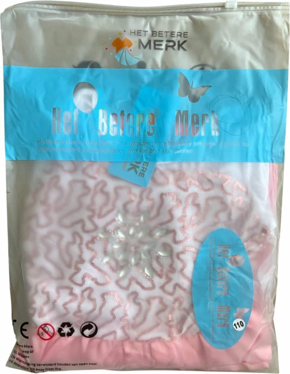 Roze prinsessenjurk met lange sleep + accessoires - Afbeelding 14