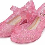 Roze prinsessenjurk met lange sleep + accessoires
