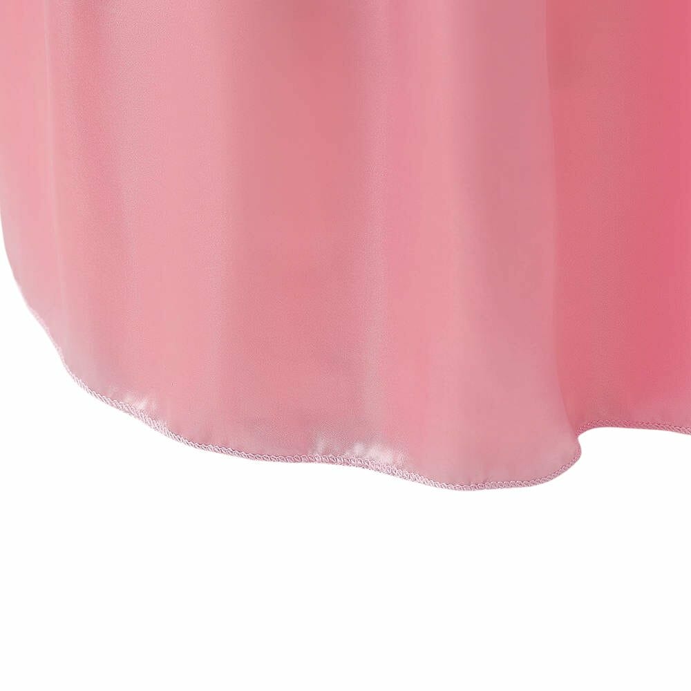 Roze prinsessenjurk met lange sleep + accessoires - Afbeelding 9