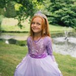 Frozen Elsa jurk - Prinsessenjurk meisje - Paars