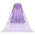 Frozen Elsa jurk - Prinsessenjurk meisje - Paars