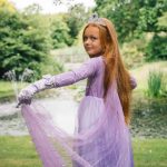 Frozen Elsa jurk - Prinsessenjurk meisje - Paars