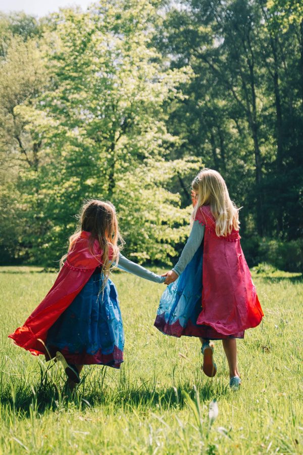 Frozen Anna Deluxe Jurk - Lange Roze Cape - Prinsessenjurk + Accessoires - Afbeelding 4