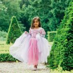 2x Rapunzel Deluxeprinsessenjurken+Rapunzel haarband+Toverstaf/Kroon