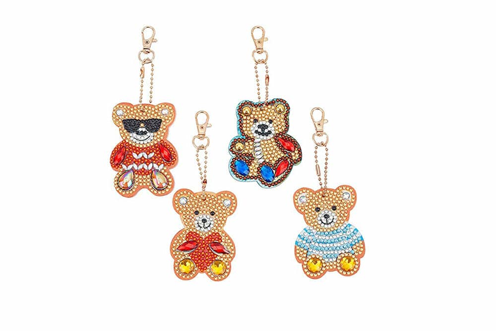Diamond Painting Sleutelhanger Beer - Volwassenen - Hobby - Kinderen
