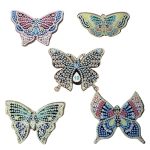 Diamond Painting Vlinder - Volwassenen - Hobby - Kinderen - volledig pakket - Kinderfeestje - Sleutelhanger - Hanger