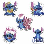 Diamond Painting Stitch  - 5 x Sleutelhanger