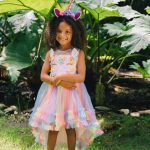 Unicorn jurk - Eenhoorn jurk - Prinsessenjurk meisje - Roze