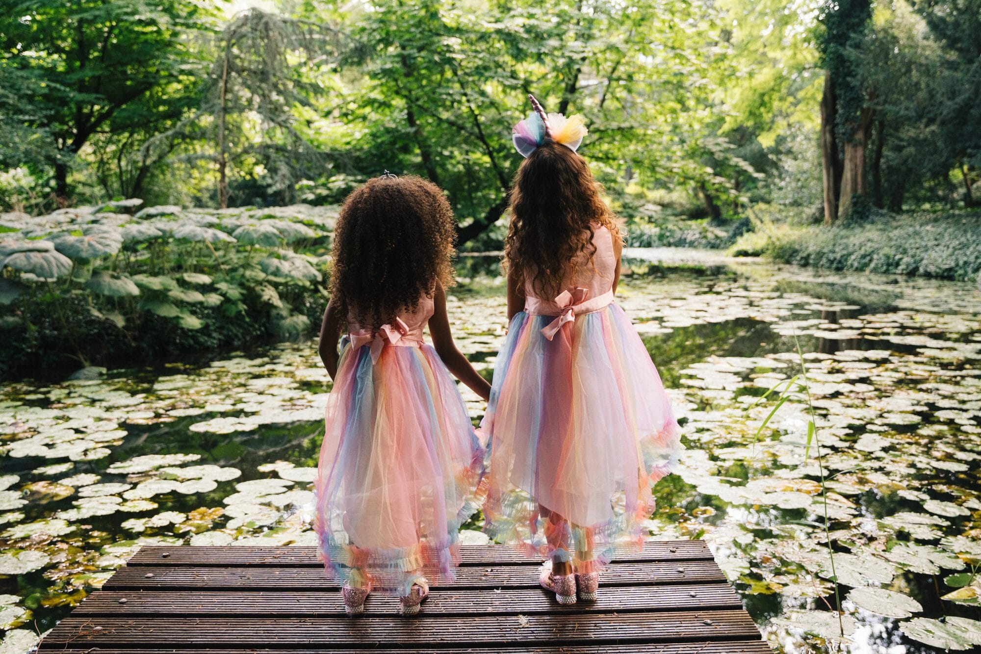 Unicorn jurk - Eenhoorn jurk - Prinsessenjurk meisje - Roze - Afbeelding 5