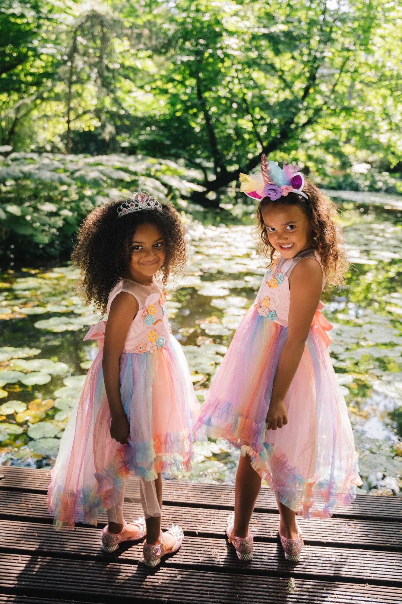 Unicorn jurk - Eenhoorn jurk - Prinsessenjurk meisje - Roze - Afbeelding 3