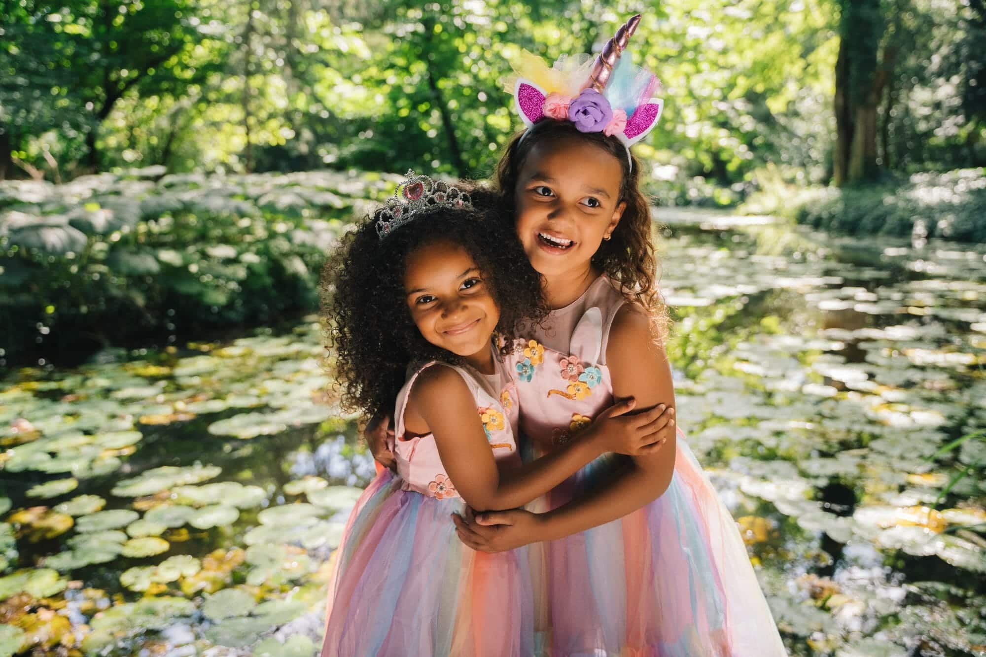 Unicorn jurk - Eenhoorn jurk - Prinsessenjurk meisje - Roze - Afbeelding 4