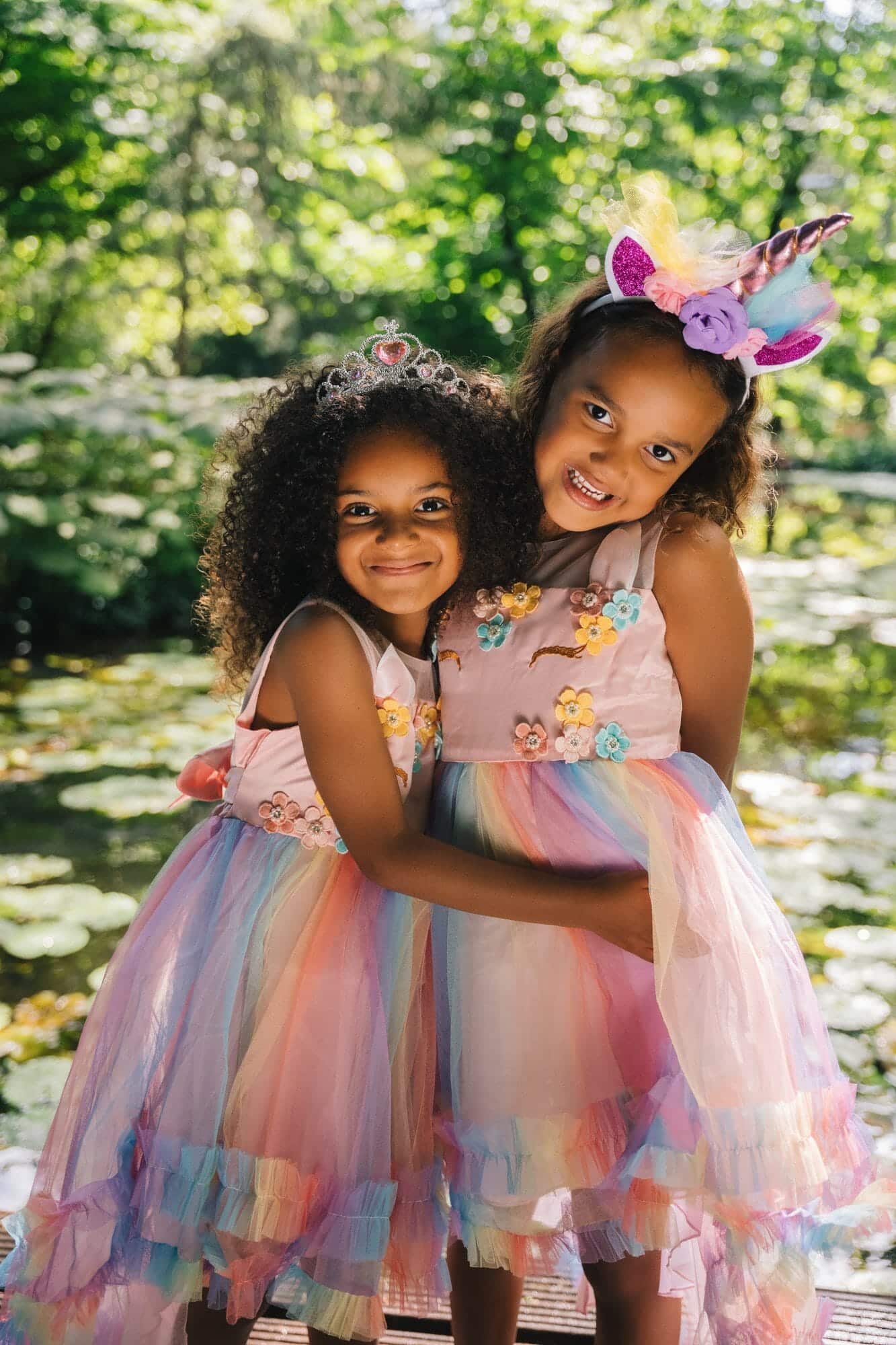 Unicorn jurk - Eenhoorn jurk - Prinsessenjurk meisje - Roze - Afbeelding 2