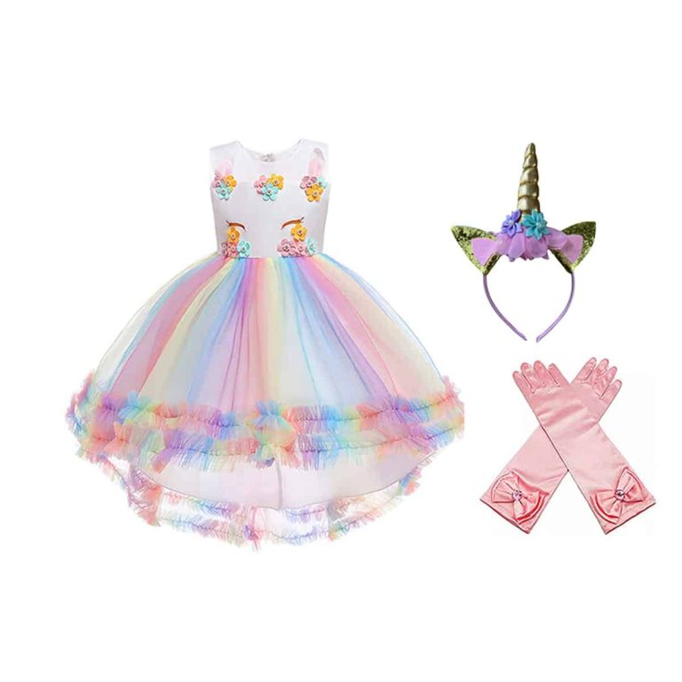Miipat Baby meisjes tule jurk zomer mouwloos prinses jurken met ruches borduurwerk bloem, Mint groen, 6-7 Jaren