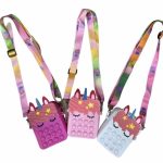 Traktatie Uitdeelcadeautjes Kinderen- 3 x Unicorn Fidget Toys - Pop It