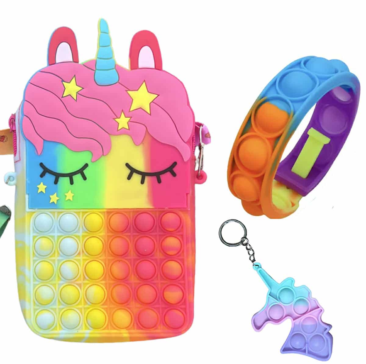 3-Pack-Fidget Toys-Pop It-multi-unicorn - Afbeelding 18
