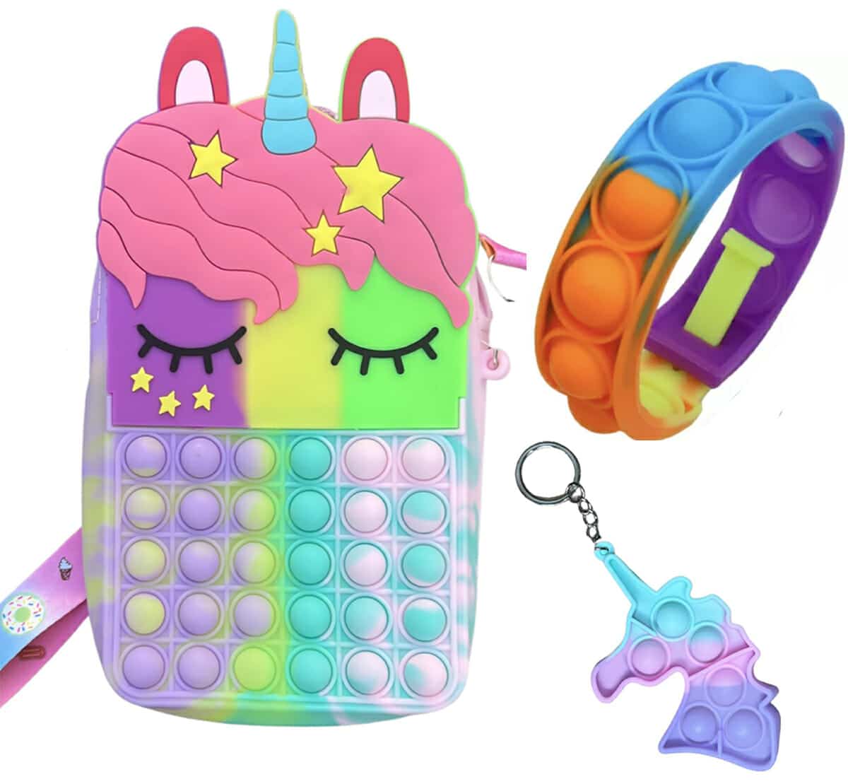 3-Pack-Fidget Toys-Pop It-multi-unicorn - Afbeelding 19