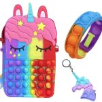 3-Pack-Fidget Toys-Pop It-multi-unicorn