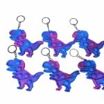 Fidget Toys-Dinosaurus-Pop It-Sleutelhanger