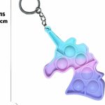 Fidget Toys-Unicorn-Pop It-Sleutelhanger