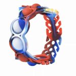Fidget Toys-Pop It-Armband-Blauw/Wit/Rood