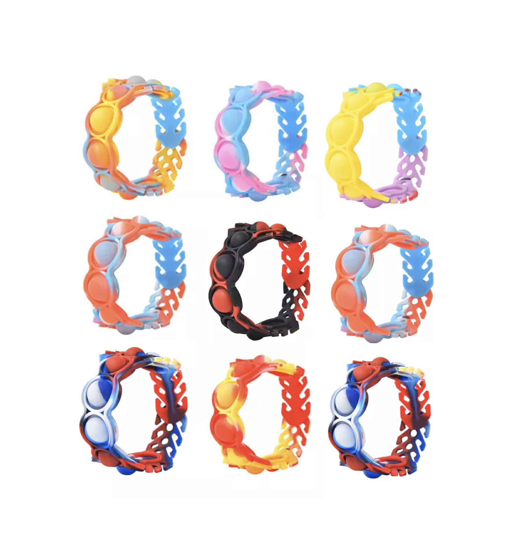 Fidget Toys - Pop It - 9 x Pop it Armanden