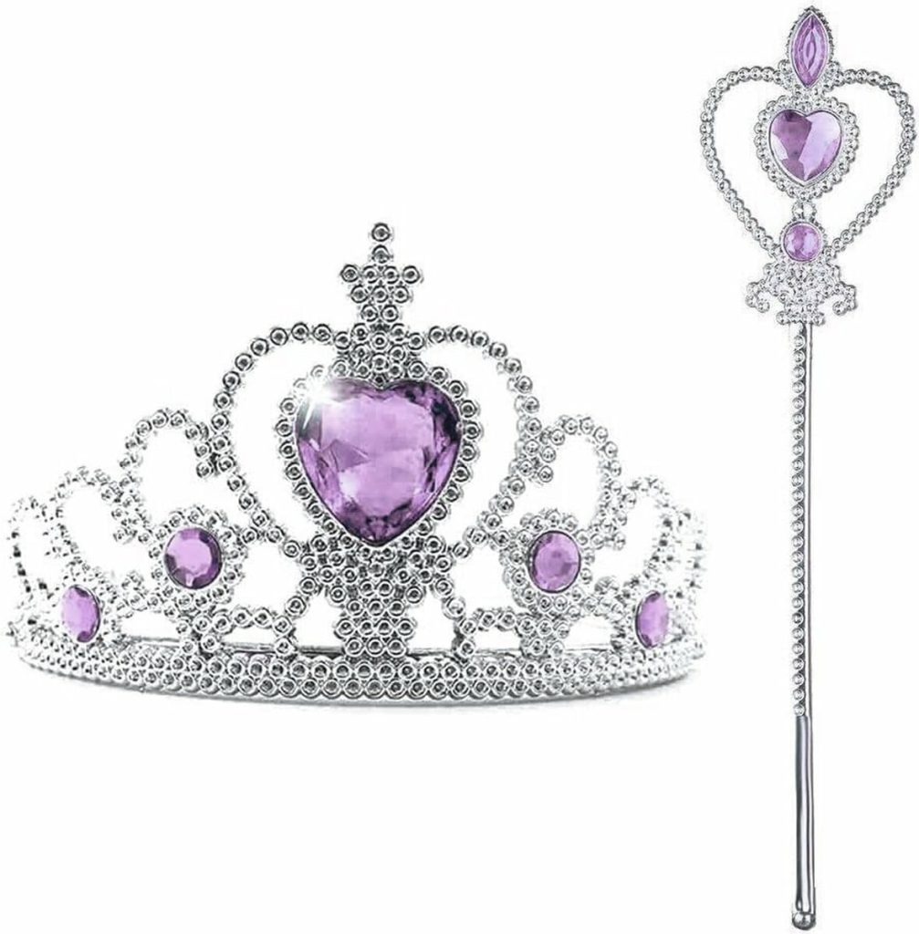 Prinsessenjurk Zwaan + Kroon, Toverstaf, Handschoenen, Juwelen - Afbeelding 12