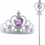 Prinsessenjurk Zwaan + Kroon, Toverstaf, Handschoenen, Juwelen