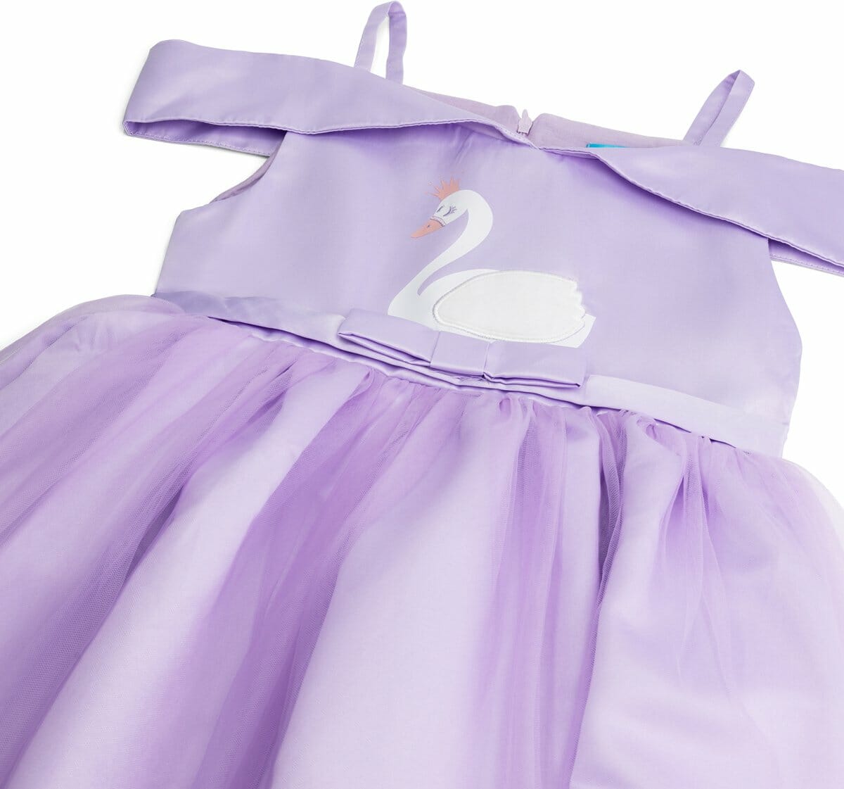 Prinsessenjurk Zwaan + Kroon, Toverstaf, Handschoenen, Juwelen - Afbeelding 6