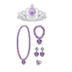 Prinses Rapunzel - kroon +juwelen - paars