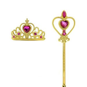 Frozen Anna toverstaf + tiara (kroon)- goud