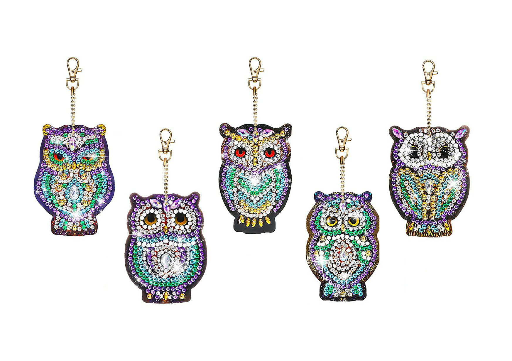 Diamond Painting Pandabeer + Uil +3D Hanger - Volwassenen - Kinderen - Sleutelhangers - Hobby - Afbeelding 4
