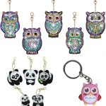 Diamond Painting Pandabeer + Uil +3D Hanger - Volwassenen - Kinderen - Sleutelhangers - Hobby
