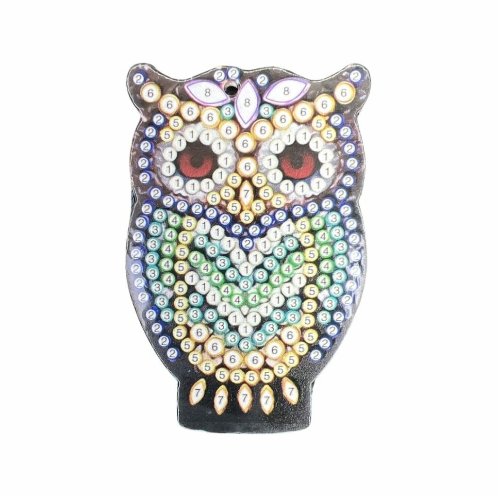 Diamond Painting Pandabeer + Uil +3D Hanger - Volwassenen - Kinderen - Sleutelhangers - Hobby - Afbeelding 8