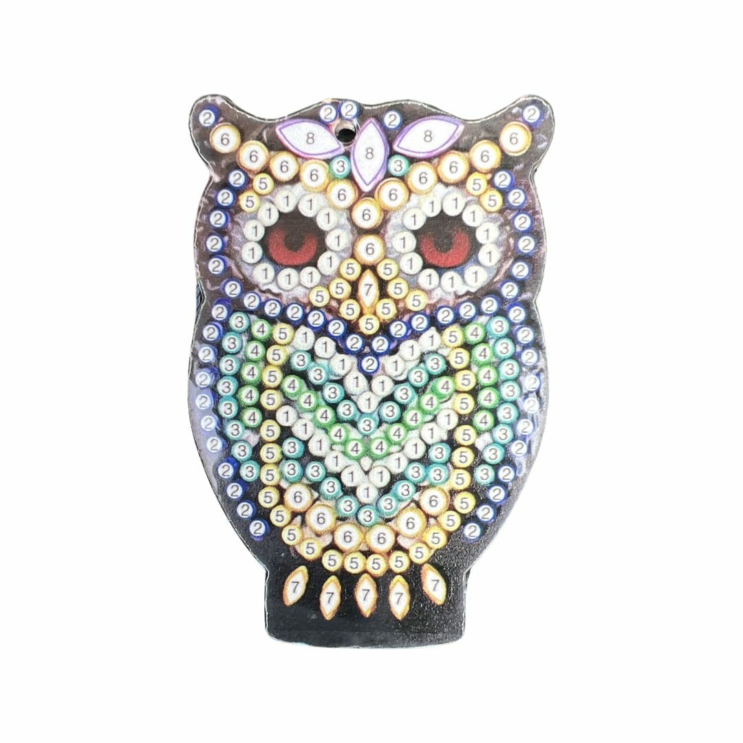 Diamond Painting Pandabeer + Uil +3D Hanger - Volwassenen - Kinderen - Sleutelhangers - Hobby - Afbeelding 8