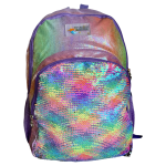 Schooltas - Rugzak Meisje - Rugtas - Regenboog - 42 x 34 x 12 cm - Pailletten - Sequin