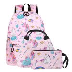 Schooltas - Rugzak Meisje - Rugtas - Regenboog - 42 x 34 x 12 cm - Pailletten - Sequin