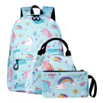 Schooltas - Rugzak Meisje - Rugtas - Regenboog - 42 x 34 x 12 cm - Pailletten - Sequin
