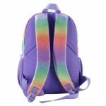 Schooltas - Rugzak Meisje - Rugtas - Regenboog - 42 x 34 x 12 cm - Pailletten - Sequin