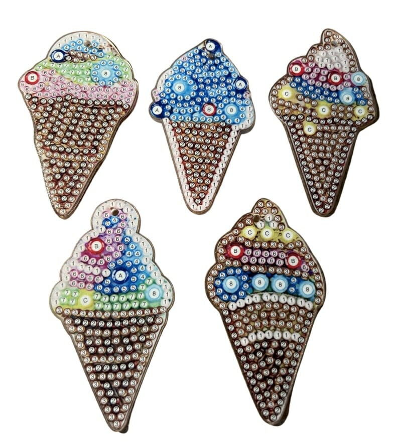 Diamond Painting Astronauten - Volwassenen - Kinderen - Sleutelhangers - Hobby - Afbeelding 9