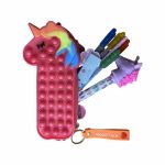 Fidget Toys - Pop It - fidget - unicorn etui / pennenzak