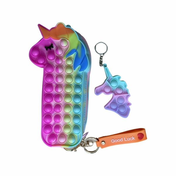 Fidget Toys - Pop It - fidget - unicorn etui / pennenzak