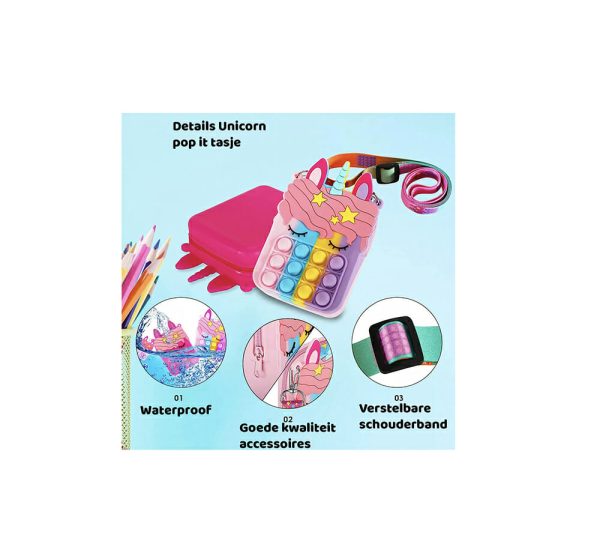3-Pack-Fidget Toys-Pop It-multi-unicorn - Afbeelding 5