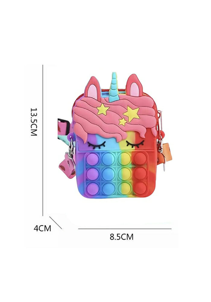 Traktatie Uitdeelcadeautjes Kinderen- 3 x Unicorn Fidget Toys - Pop It - Afbeelding 4