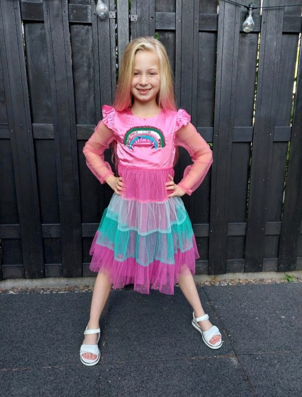 Het Betere Merk - Roze jurk met pailletten -Juwelen - Toverstaf - Kroon - Afbeelding 7