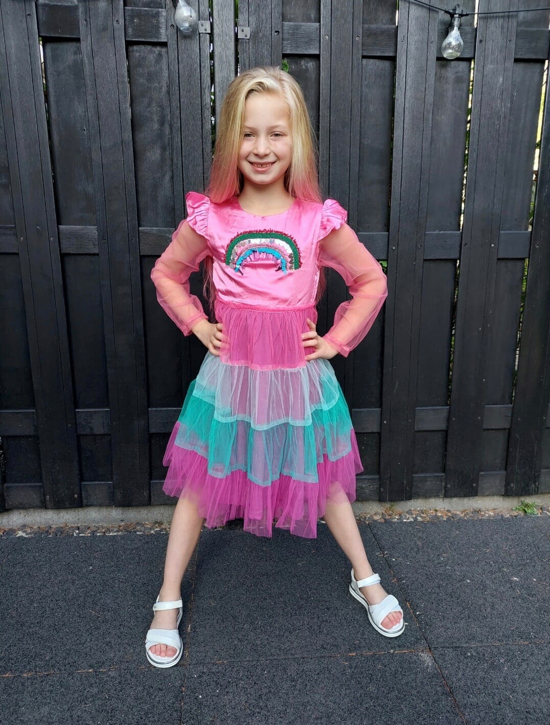 Het Betere Merk - Roze jurk met pailletten -Juwelen - Toverstaf - Kroon - Afbeelding 7