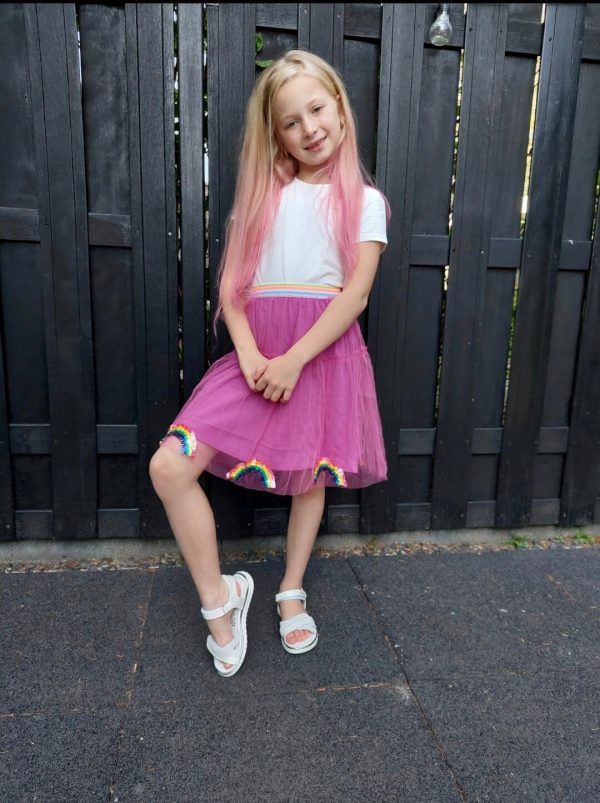 Het Betere Merk - Verkleedset - Roze rokje met pailletten + Accessoires - Afbeelding 2